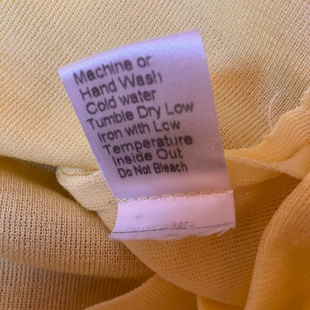 Ming Wang Light Yellow Knit Tank Top Extra Large XL - Picture 4 of 4